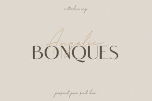 Angeles Bonques Trio – A Beautiful Font for Design Projects