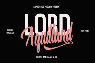 Aquilland: A Script Font for Modern Design Workflows
