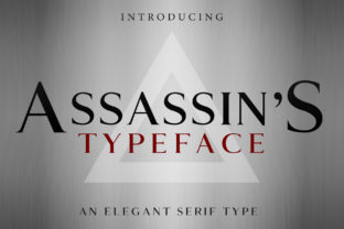 Assassin s: A Bold Serif Font Inspired by the Video Game Series