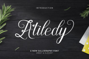 Atiledy Script: A Font That Speaks with Charm and Confidence