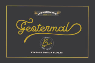 Geotermal: A Vintage Script Font with Timeless Appeal