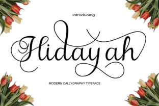 Hidayah: A Script Font That Captures the Essence of Romance and Modern Design