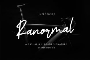 Ranormal: A Handwritten Font with a Bold and Sweet Style