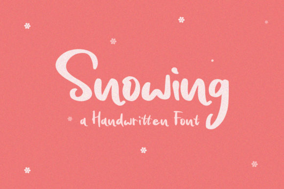 Snowing: A Sweet Font for Winter Design Projects