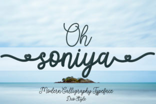 Soniya: A Script Font with a Cool, Sweet Aesthetic