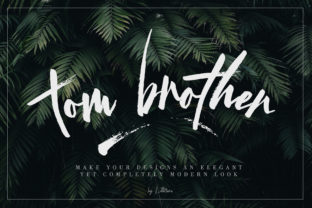 Tom Brother Font: A Textured Brush for Standout Design